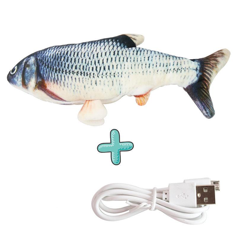 Interaktiver Zappel Fisch Hundespielzeug