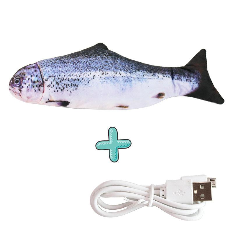 Interaktiver Zappel Fisch Hundespielzeug