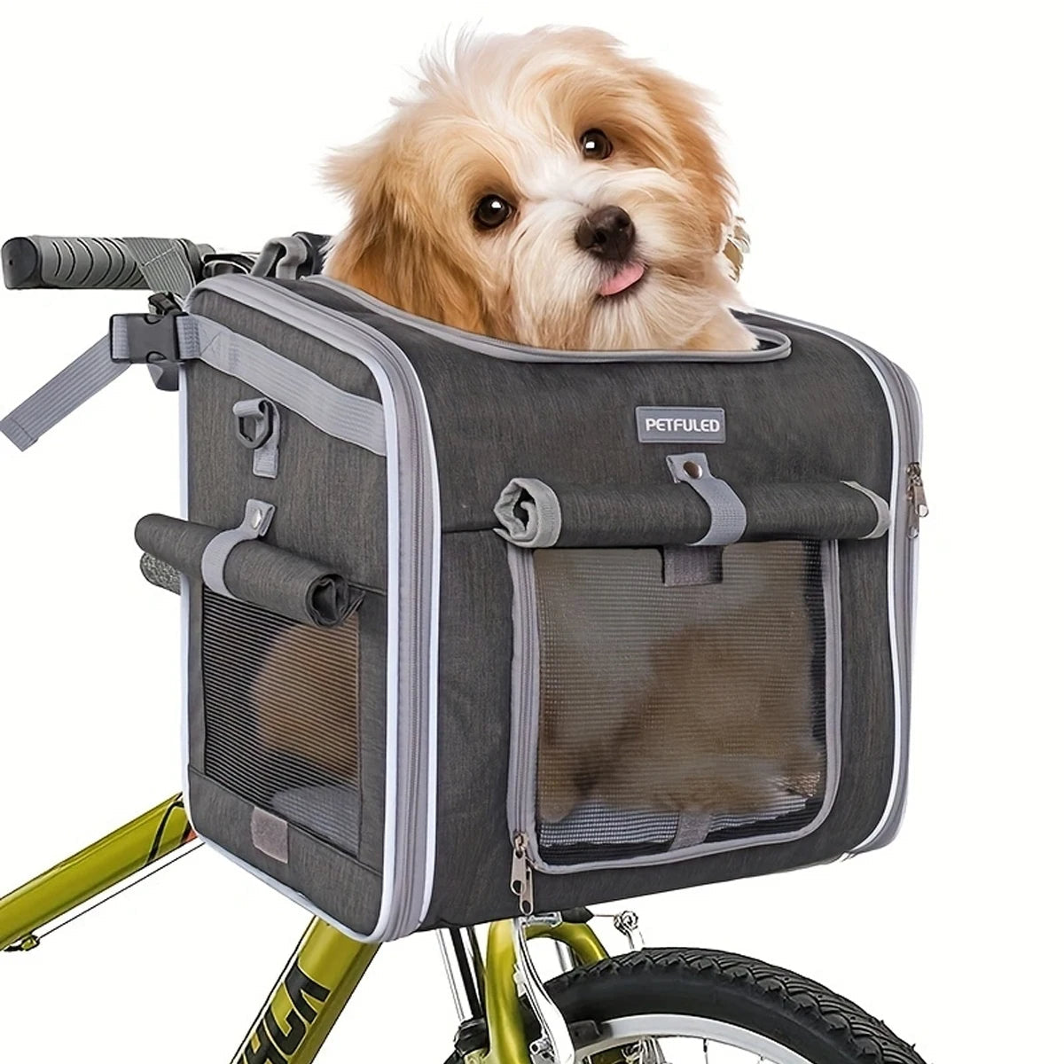 3-in-1 Hunde Transporttasche für Fahrräder