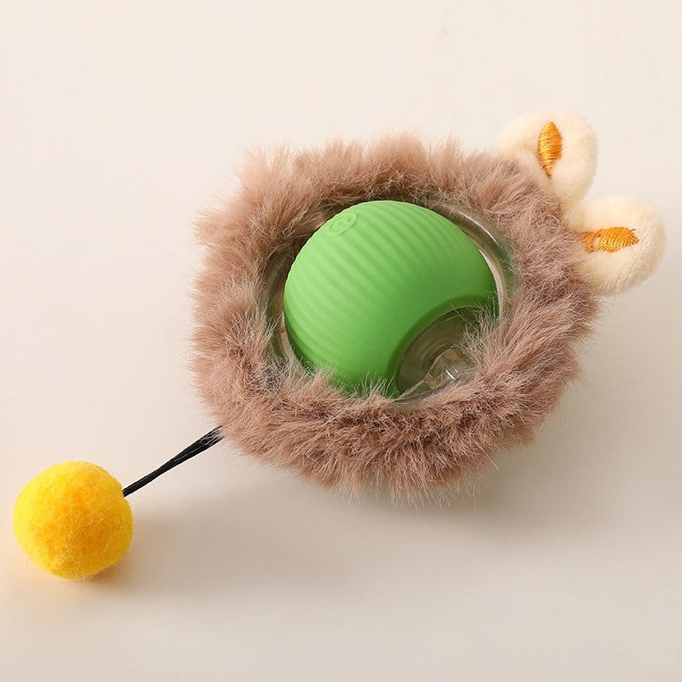 Interaktiver Spielball mit Schwanz für Katzen