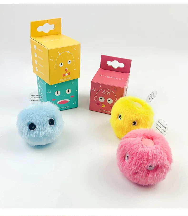 Interaktive Katzen Plüsch Spielbälle mit Tiergeräuschen