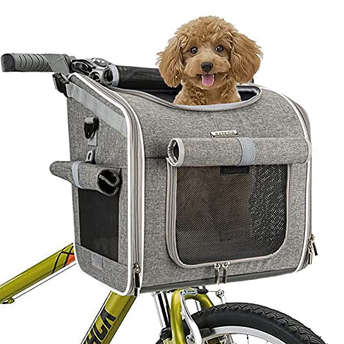 3-in-1 Hunde Transporttasche für Fahrräder