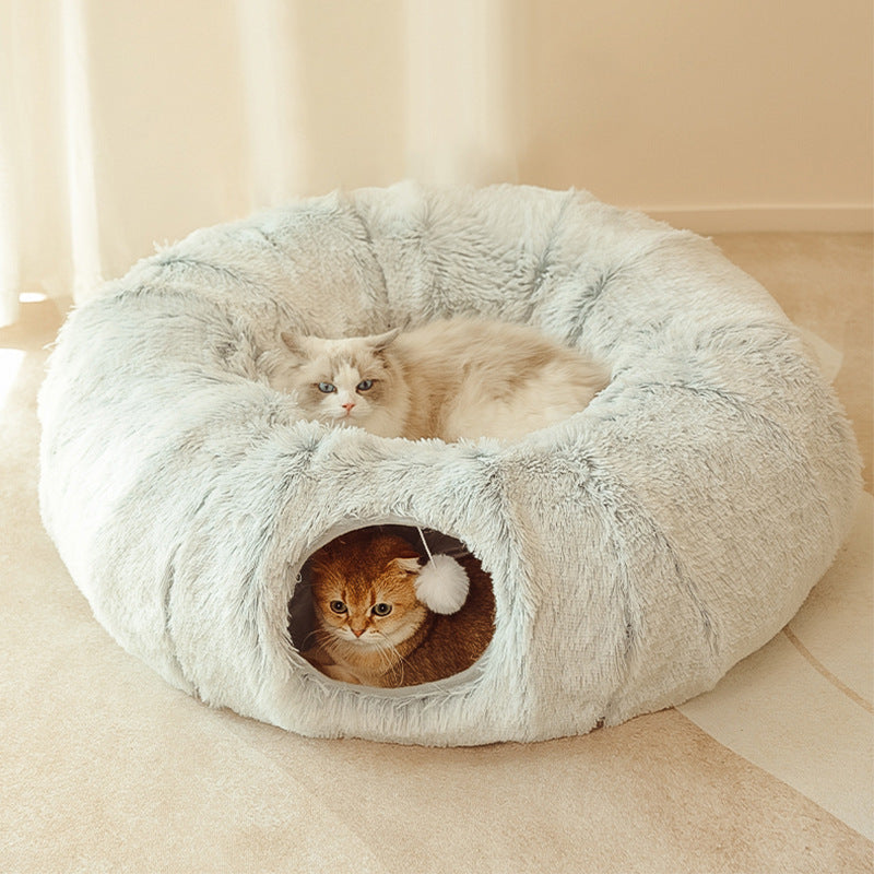 Katzen Plüschtunnel Spielbett