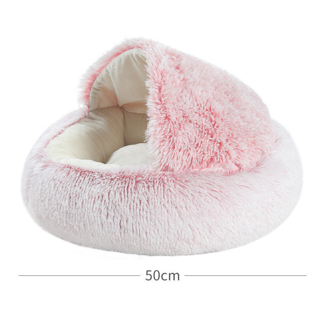 2-in-1 Katzen Kuschelhöhle