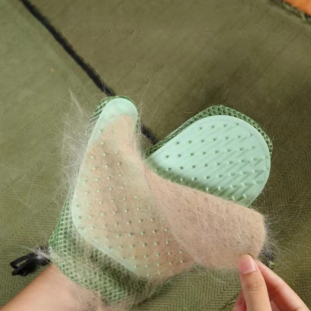 2-in-1 Katzen Handschuh zur Fellpflege