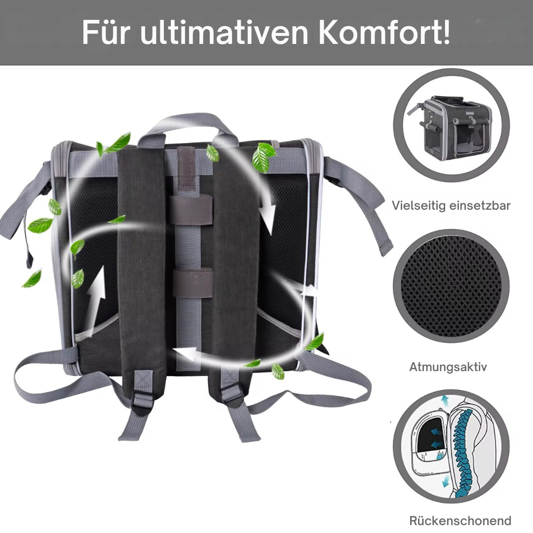 3-in-1 Hunde Transporttasche für Fahrräder