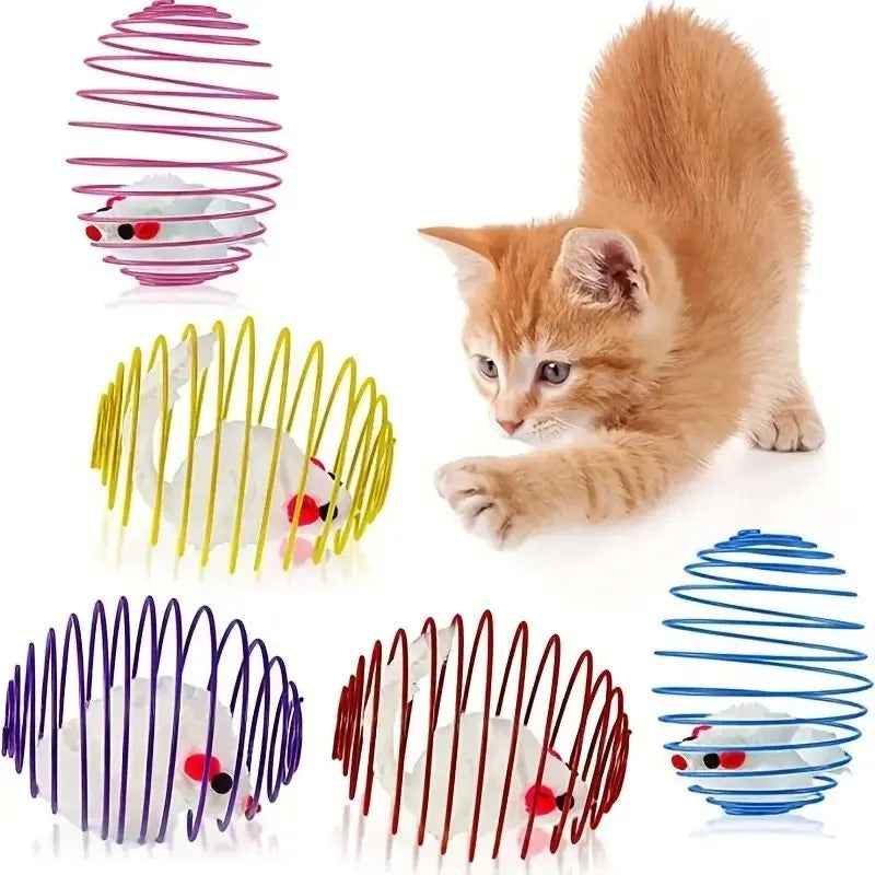 Dehnbare Katzenspielbälle mit Käfigratten