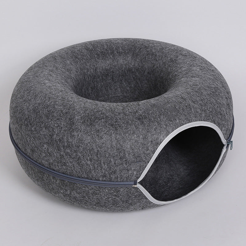 2-in-1 Donut Katzenbett und Höhle
