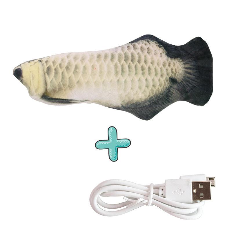 Interaktiver Zappel Fisch Hundespielzeug
