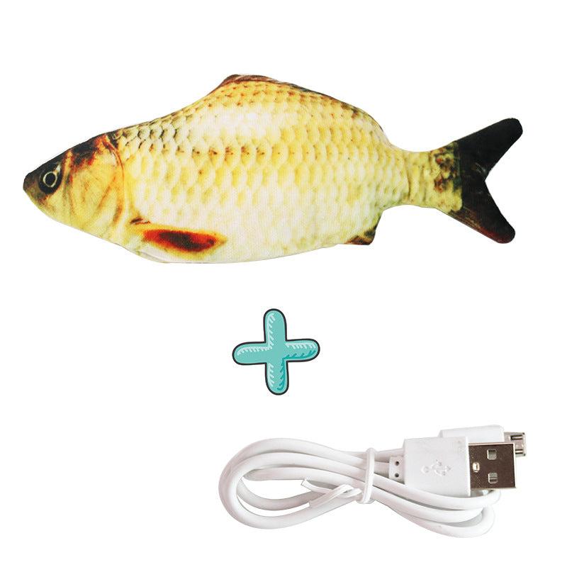 Interaktiver Zappel Fisch Hundespielzeug