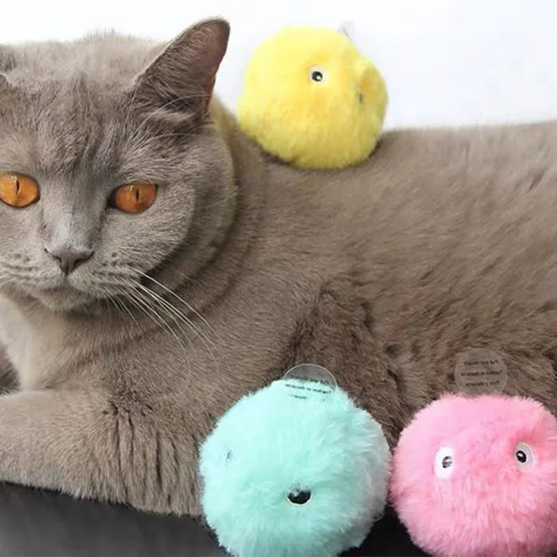 Interaktive Katzen Plüsch Spielbälle mit Tiergeräuschen