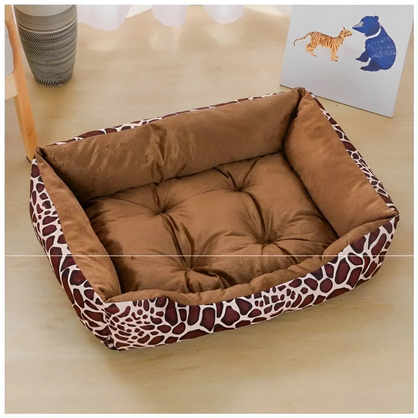 KuschelNest Orthobed – Orthopädisches Plüsch-Haustierbett