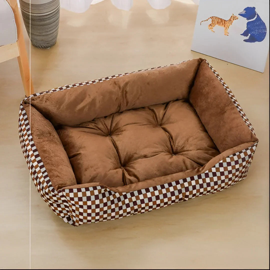 KuschelNest Orthobed – Orthopädisches Plüsch-Haustierbett