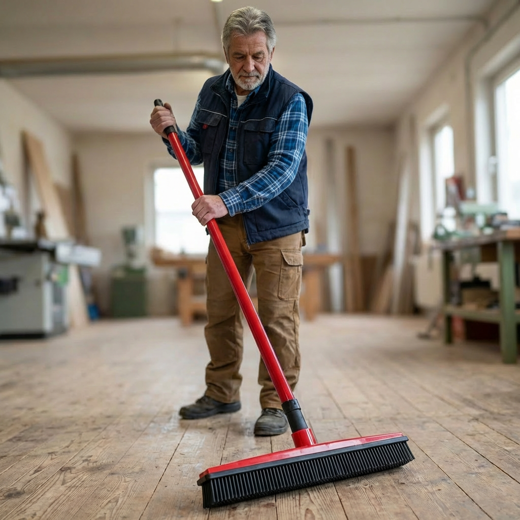 Tierhaar-Entferner Besen mit Teleskopstiel – Für Teppich, Sofa & Tierbetten