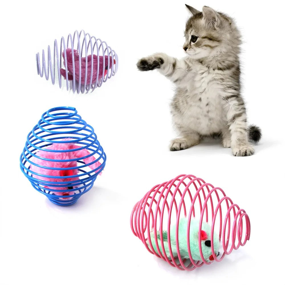 Dehnbare Katzenspielbälle mit Käfigratten