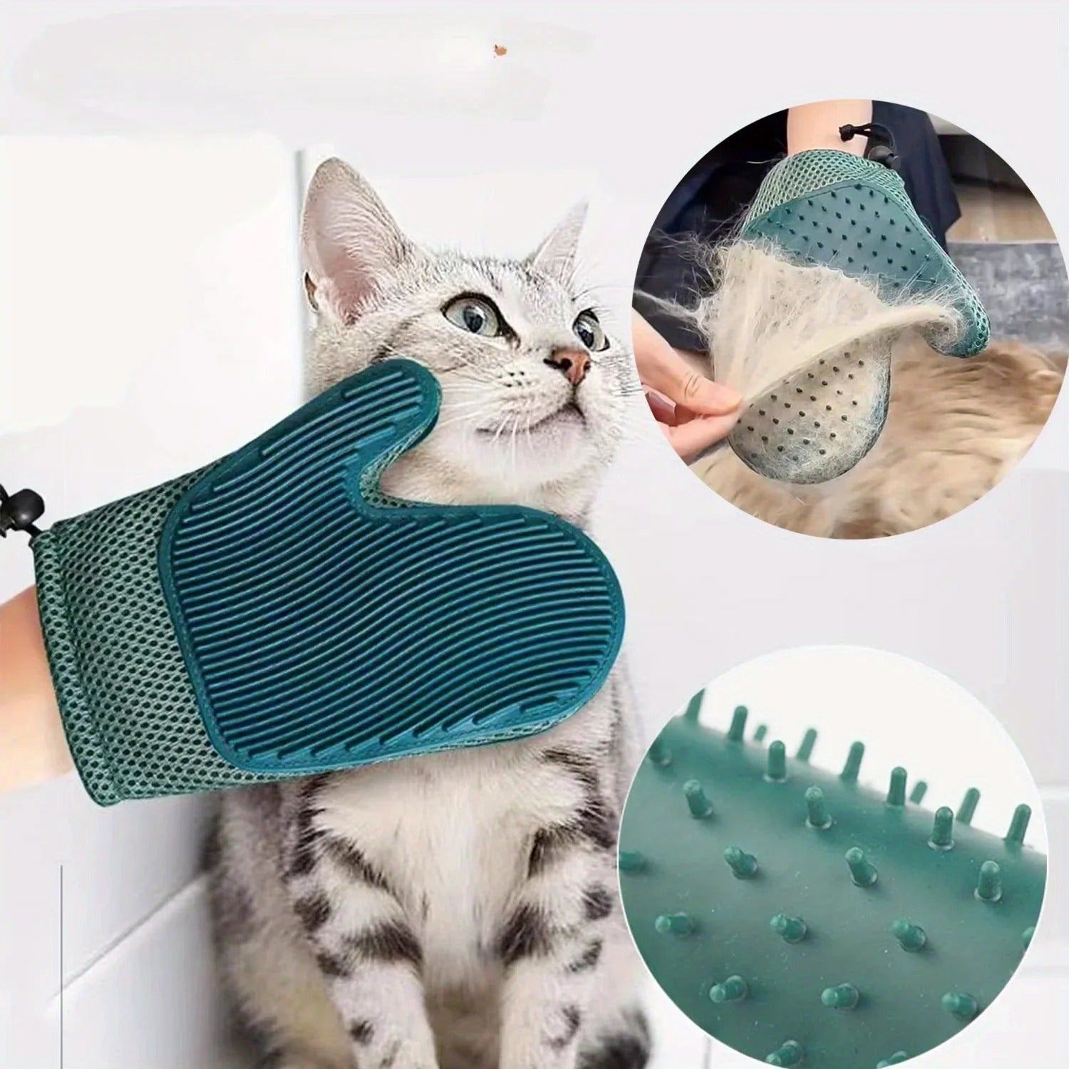 2-in-1 Katzen Handschuh zur Fellpflege