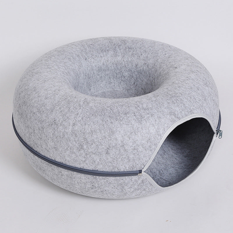 2-in-1 Donut Katzenbett und Höhle