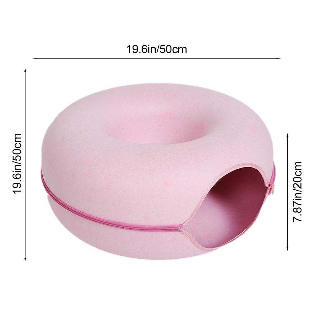 2-in-1 Donut Katzenbett und Höhle