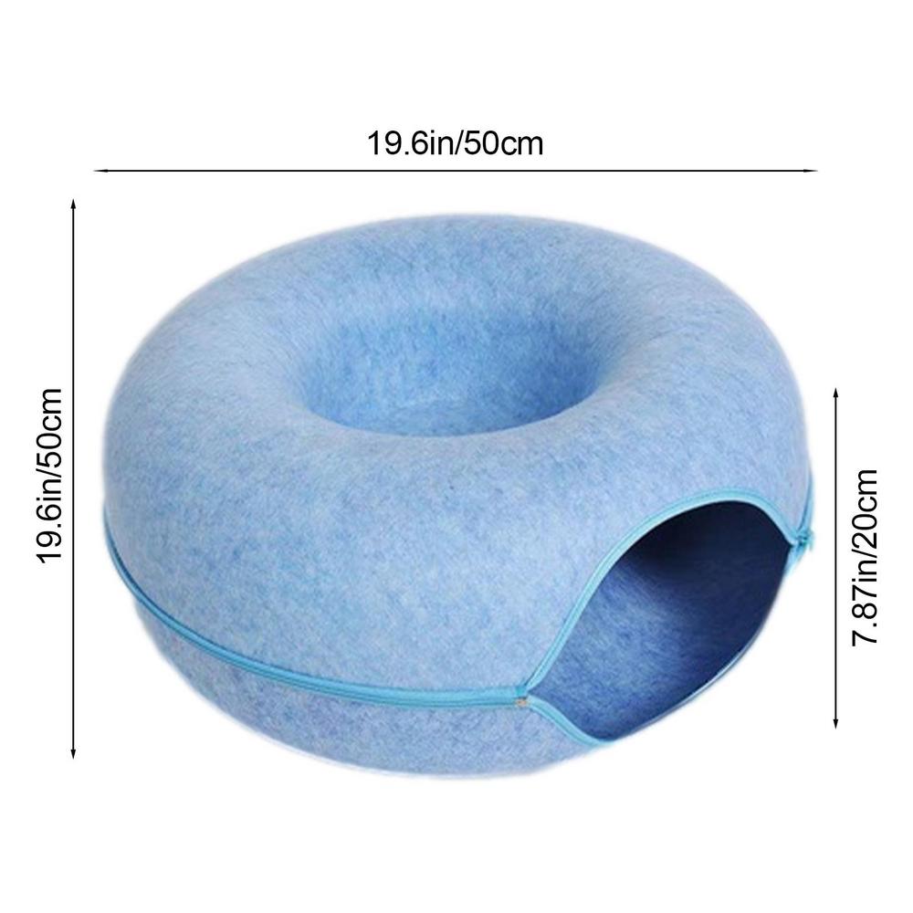2-in-1 Donut Katzenbett und Höhle